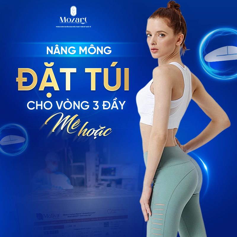 Đặt túi nâng mông