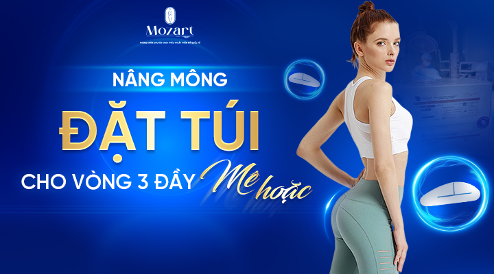 đặt túi nâng mông
