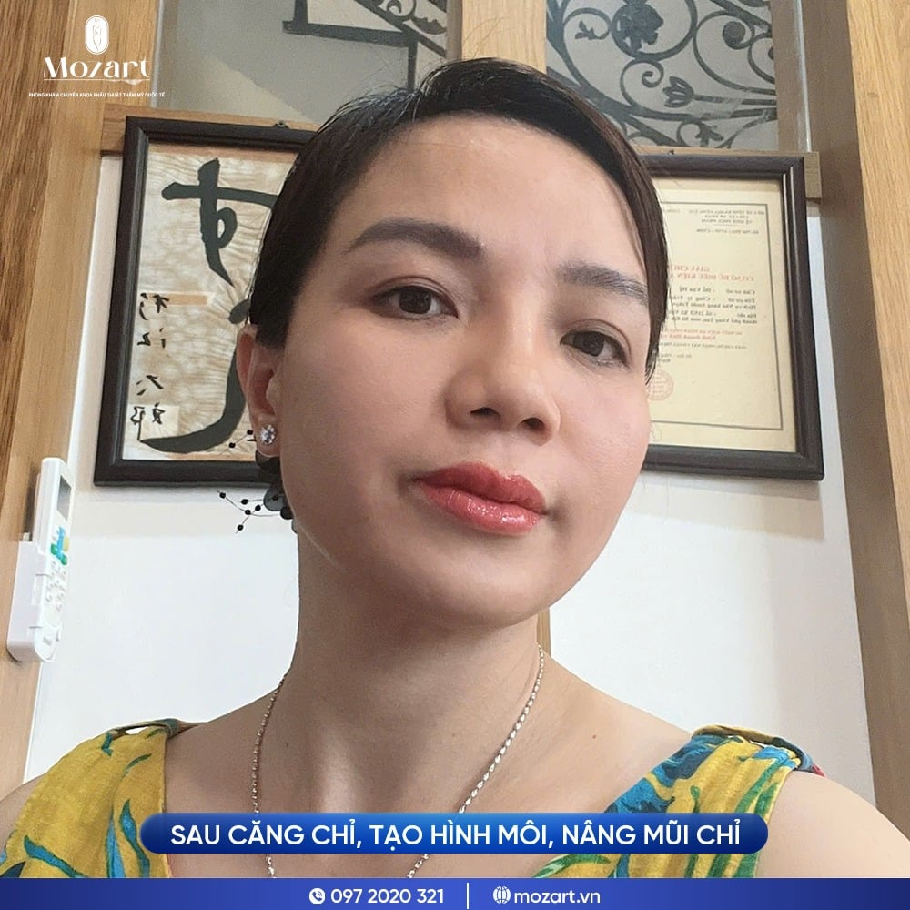 Feedback của chị Hằng đã sử dụng căng chỉ lại Mozart.vn